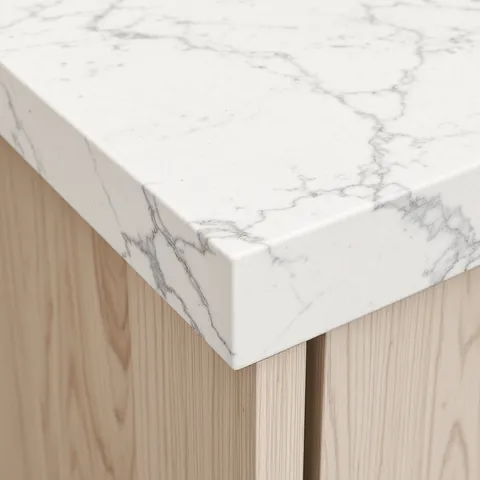 white quartz worktop