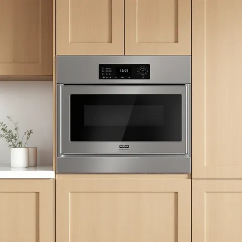 built-in stainless steel microwave