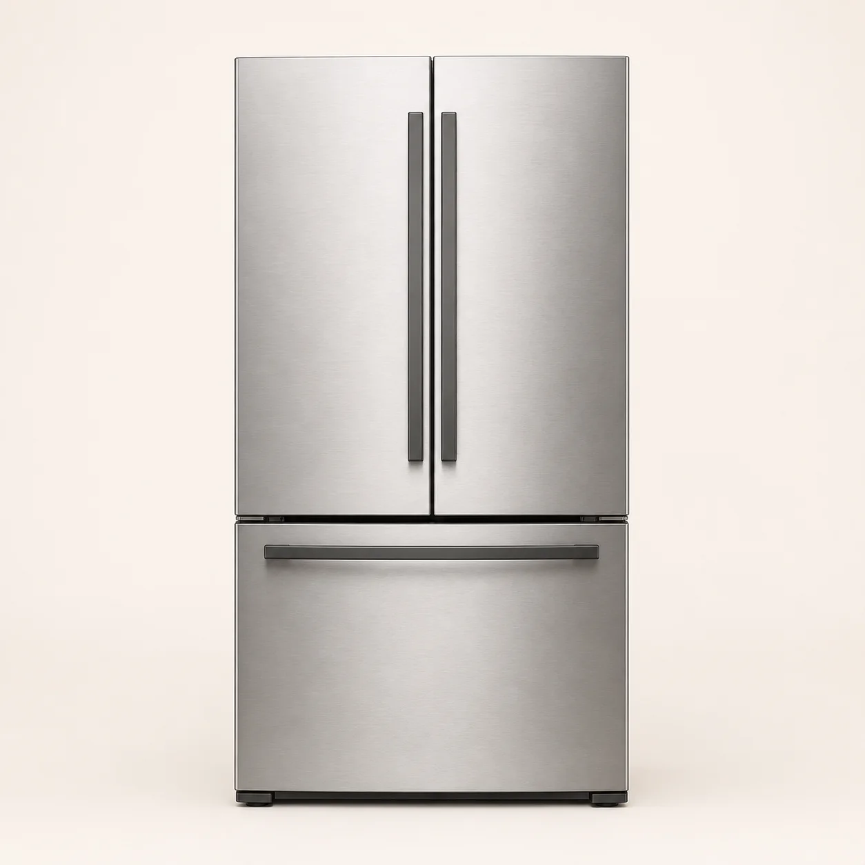 Stainless French-door refrigerator product photo